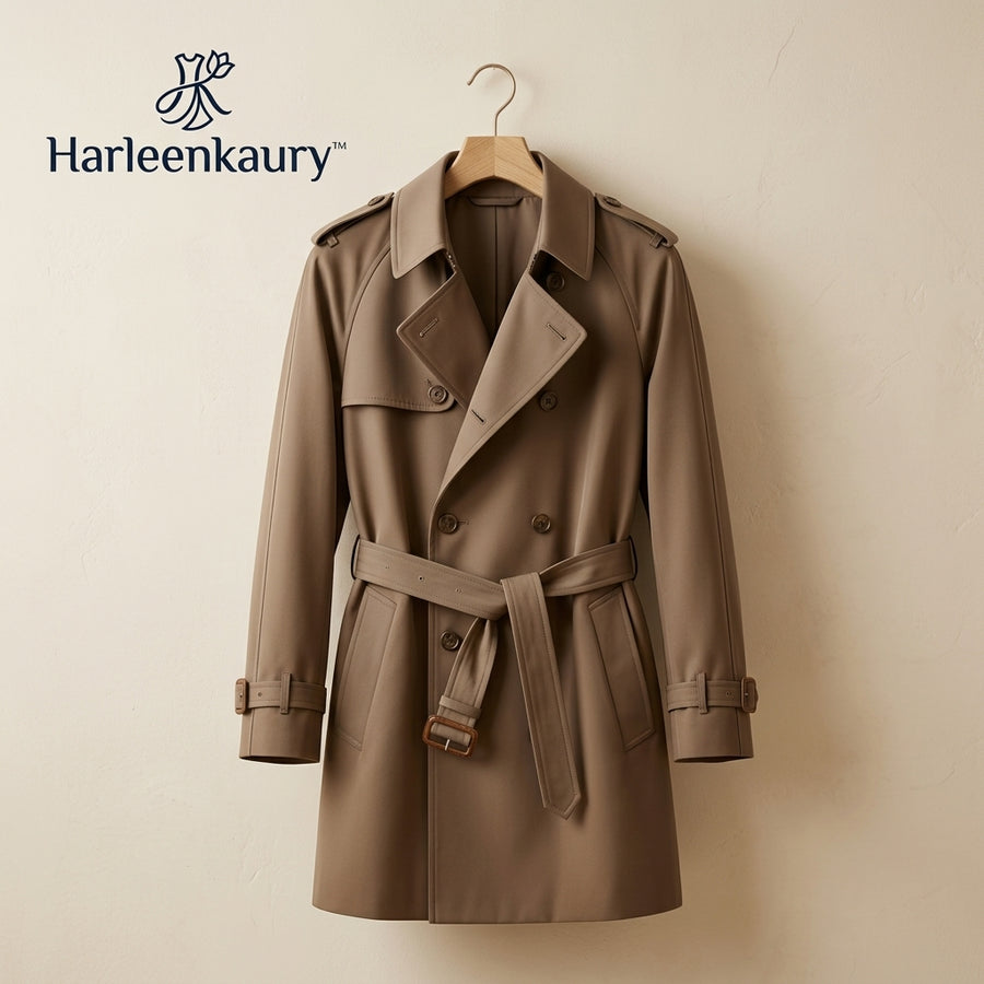 Harleenkaury™ Belted Trench Coat