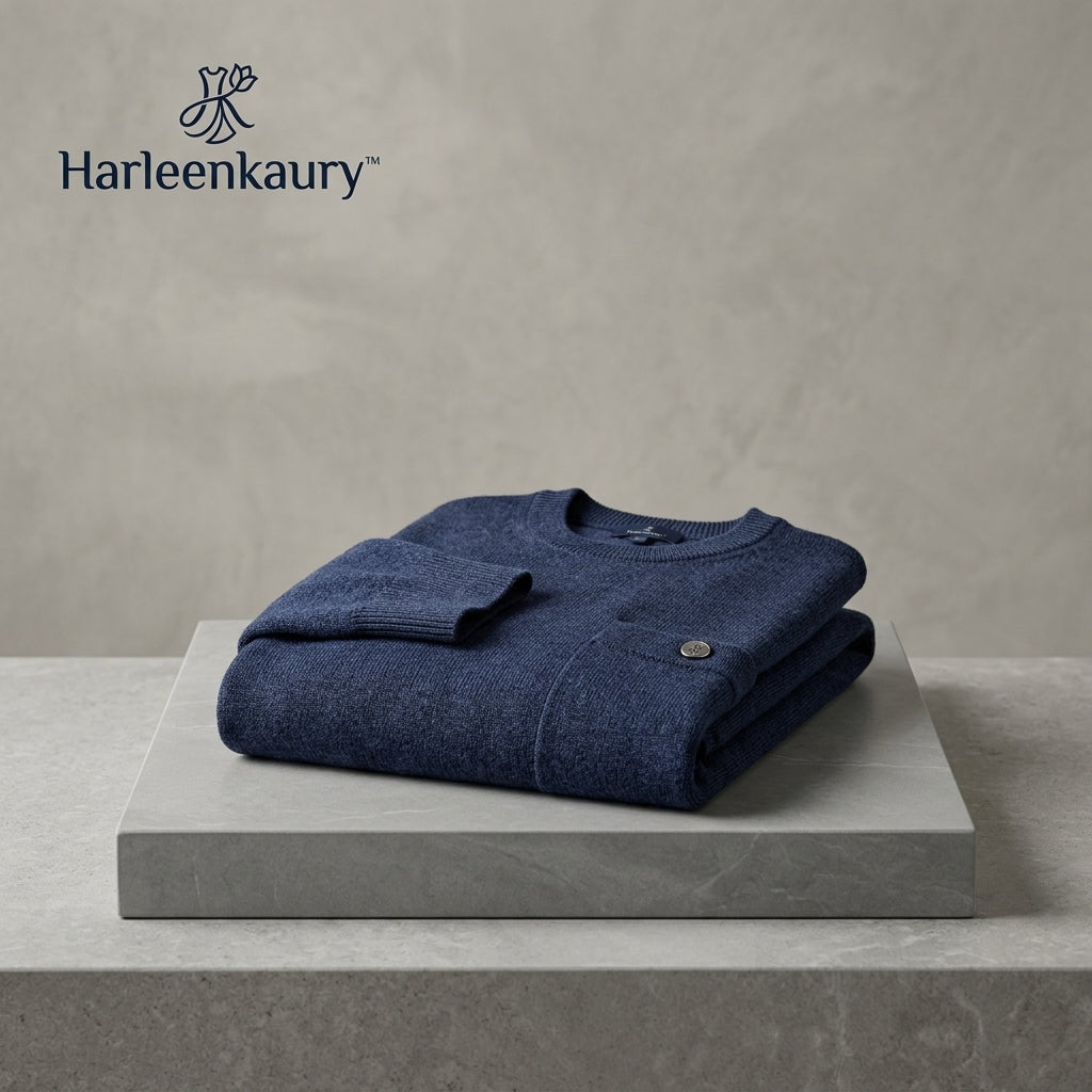 Harleenkaury™ Textured Knit Sweater